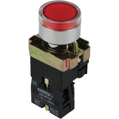 Кнопка ENERGIO XB2-BW3472 СТОП з індикатором червона NС