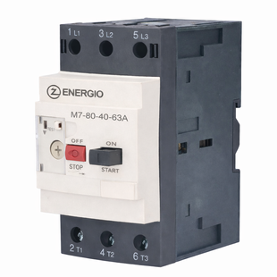 Автоматичний вимикач захисту двигуна ENERGIO M7-32 40-63А 3P 400В