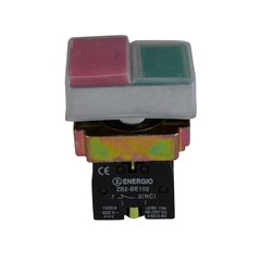 Кнопка ENERGIO XB2-BL9425 ПУСК/СТОП зелена+червона виступаюча NO+NC IP65