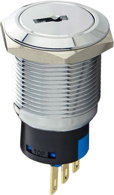 Переключатель секторный металлический ENERGIO TY19C-K112 1-0 с ключом 1NO+1NC