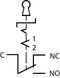 Переключатель секторный металлический ENERGIO TY19C-K112 1-0 с ключом 1NO+1NC