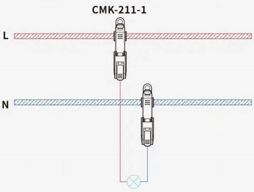 Клемма прокалывающая с зажимом ENERGIO CMK-21 1-1отв.