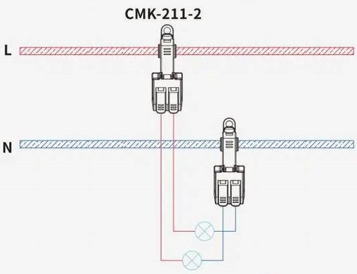 Клемма прокалывающая с зажимом ENERGIO CMK-21 1-2отв.