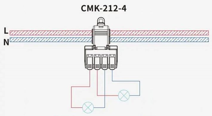 Клемма прокалывающая с зажимом ENERGIO CMK-21 2-4отв.