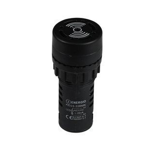 Зуммер ENERGIO AD22-22BMK 220В AC чорний