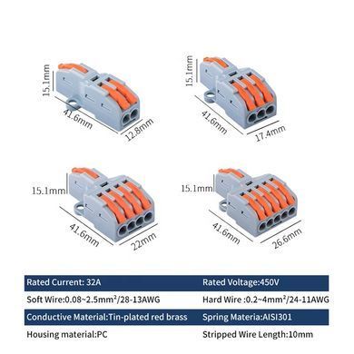 Клема&nbsp;прохідна&nbsp;ENERGIO&nbsp;CMK-421&nbsp;1-5отв. з зажимом