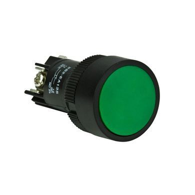 Кнопка ENERGIO LAY5-EH135 ПУСК с фиксацией зеленая NO+NC