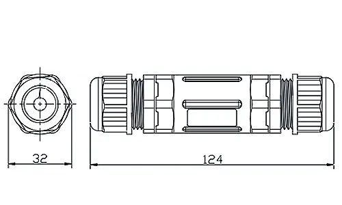 Конектор кабельний CNP-RJ45 IP68 ENERGIO